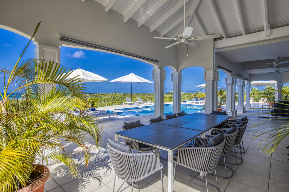 Location villa Saint Martin Terres Basses - villa 4 chambres 8 personnes - A 300m de la plage de Baie aux Prunes - Piscine et Vue mer (9)